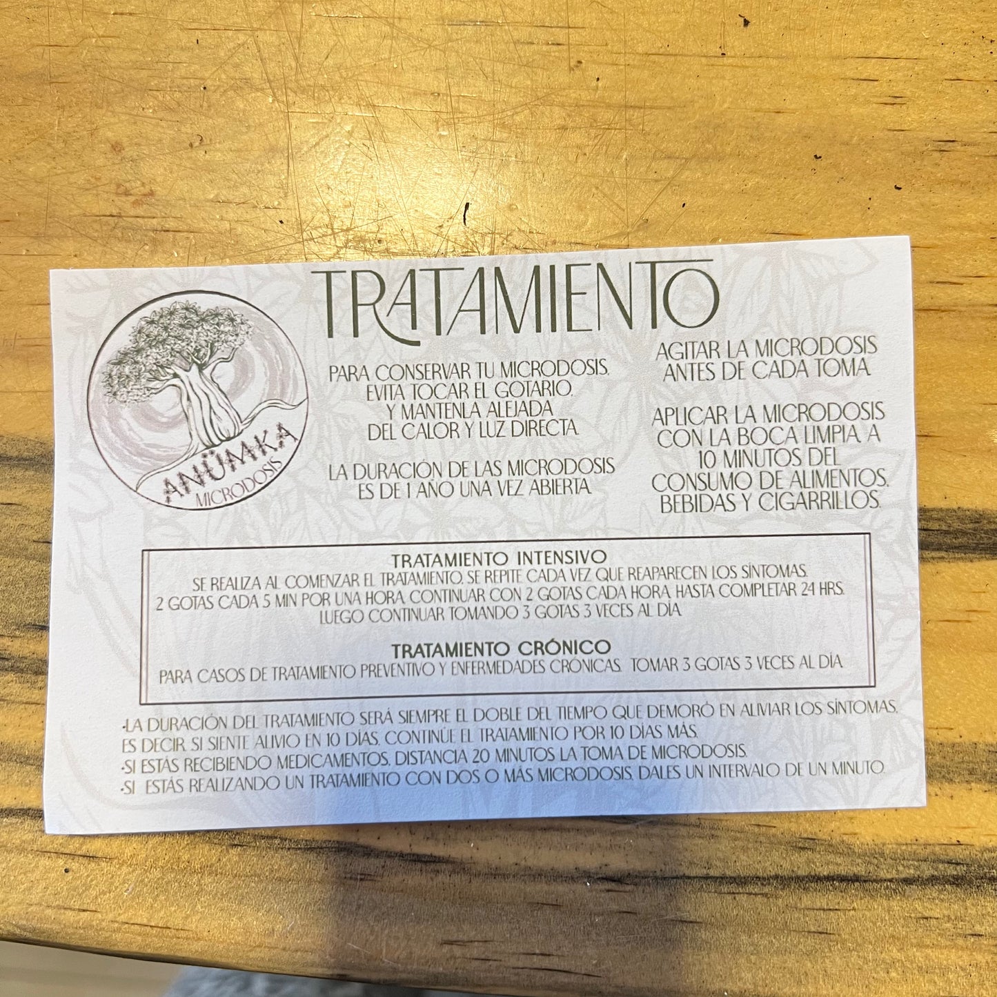 Microdosis Hierbas Medicinales