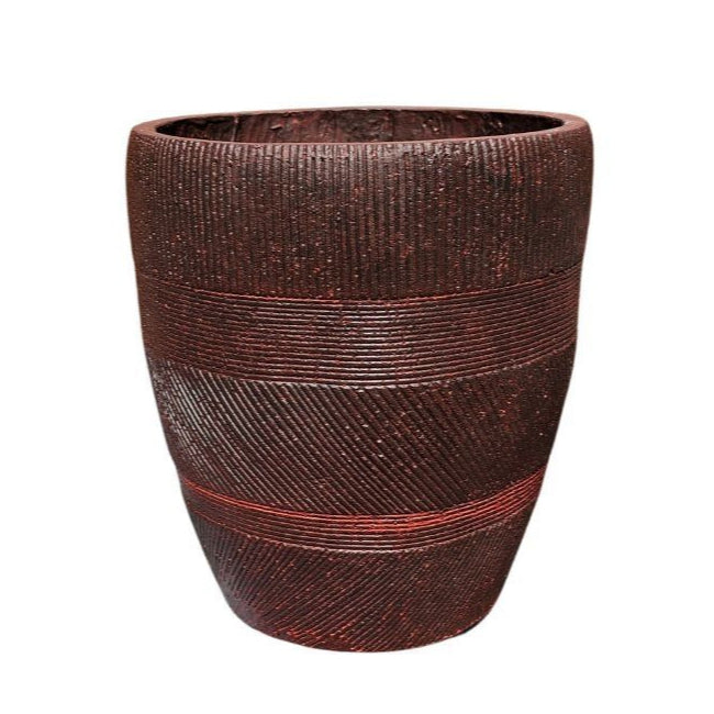 Macetero Fibra de Vidrio "Roble"