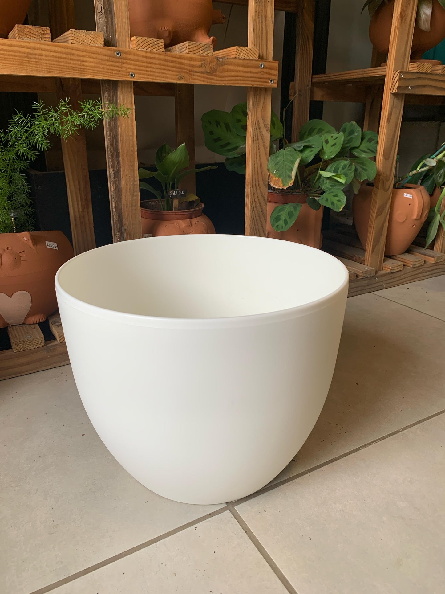 Macetero Plástico Grueso Mate - Básico