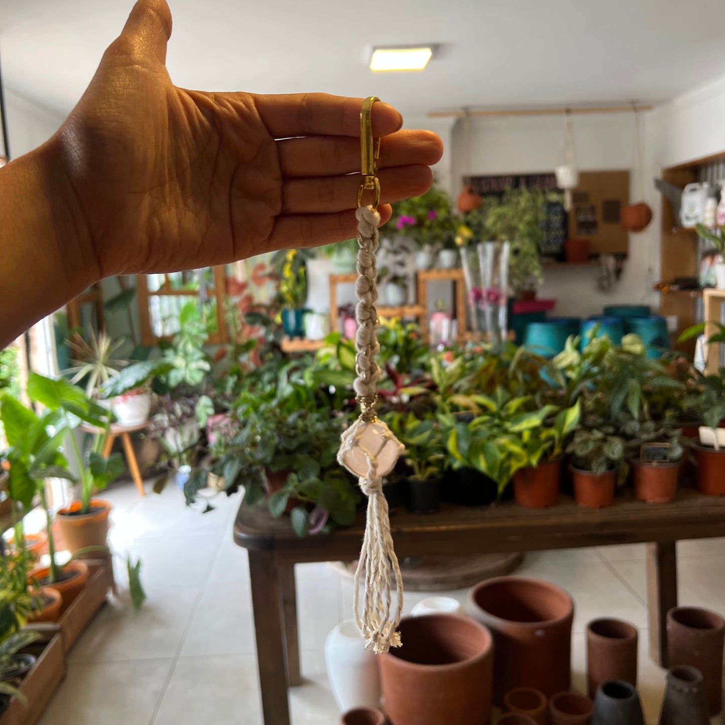 Amuleto Macramé Piedras