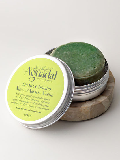 Champú Sólido Menta / Arcilla verde 80 gr