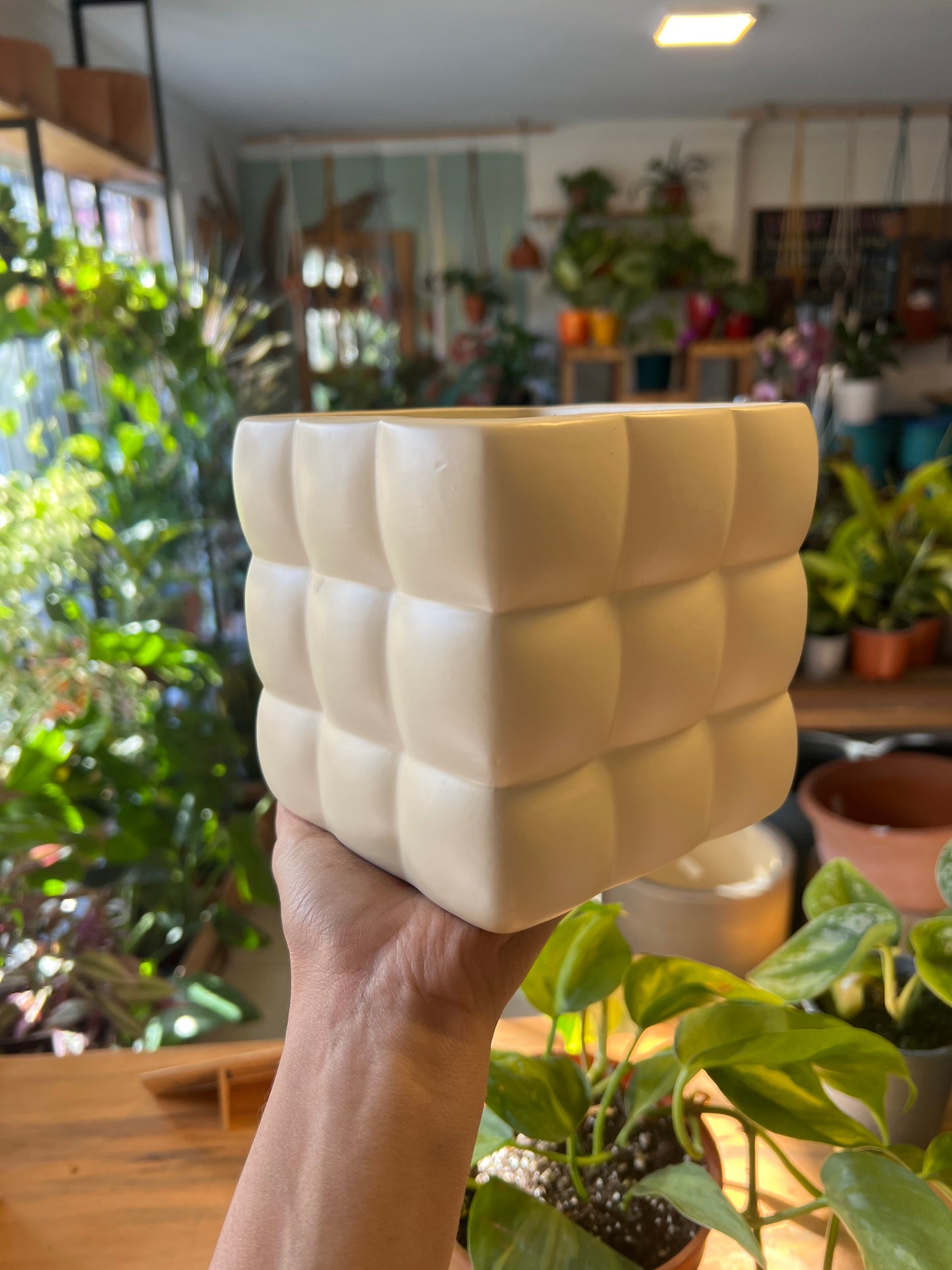 Macetero cubo