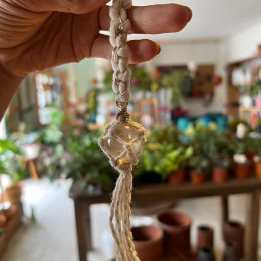 Amuleto Macramé Piedras