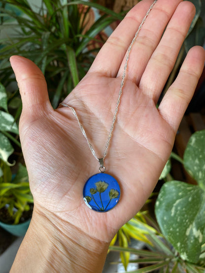 Pendientes con flores reales