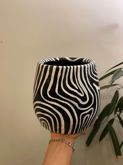 Maceta Animal Zebra
