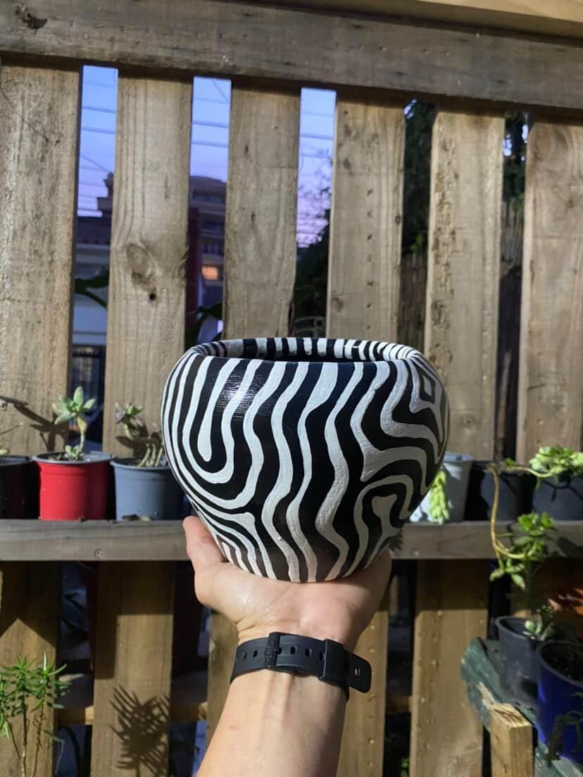 Maceta Animal Zebra