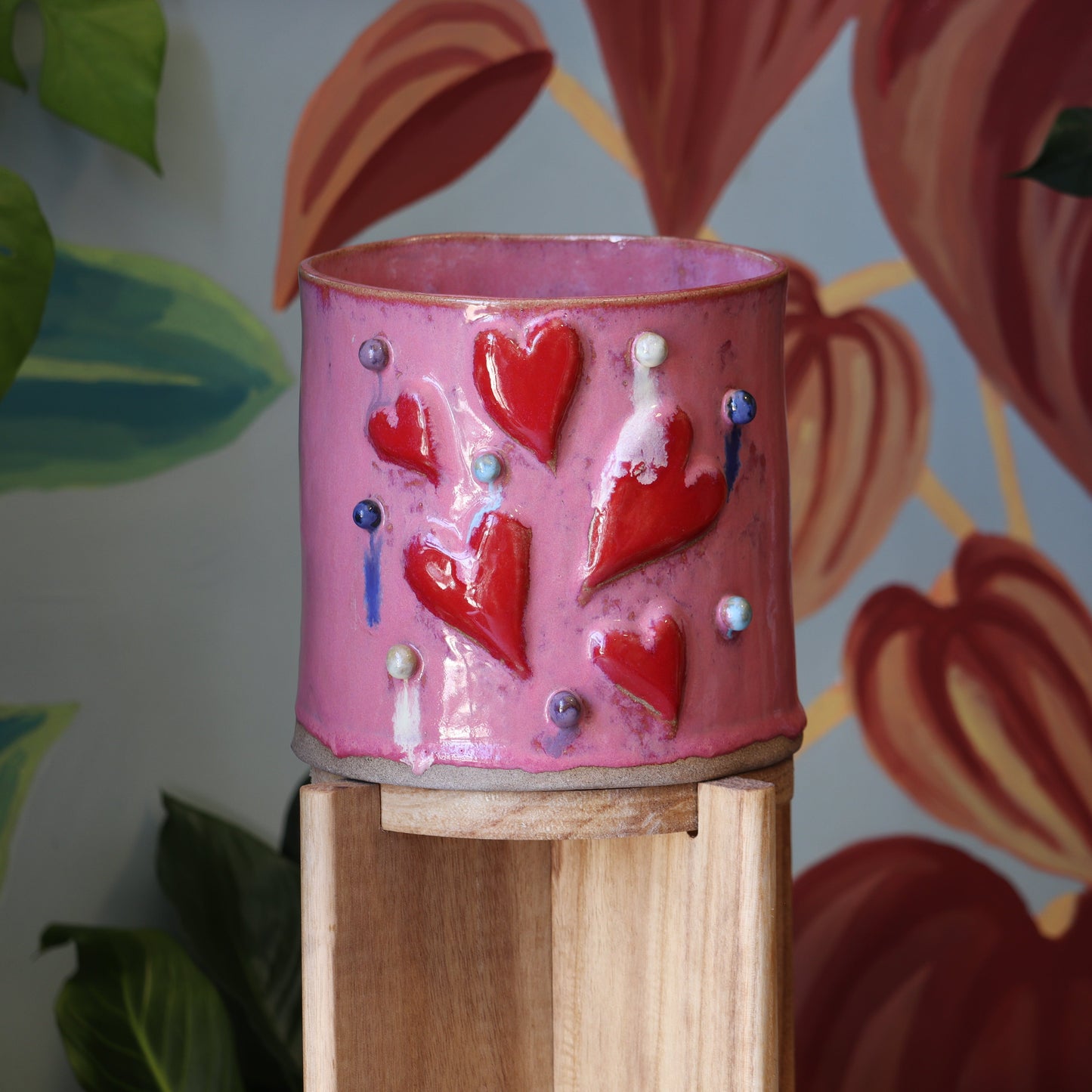 Maceta Ceramica Gress Corazones XL